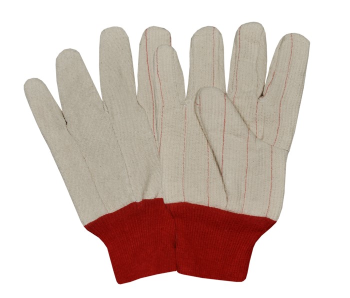 Natural Corduroy Double Palm Gloves