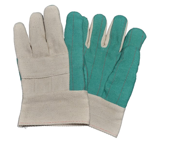 Heavy Weight Green Hotmill Gloves Band Top & Gauntlet Cuff